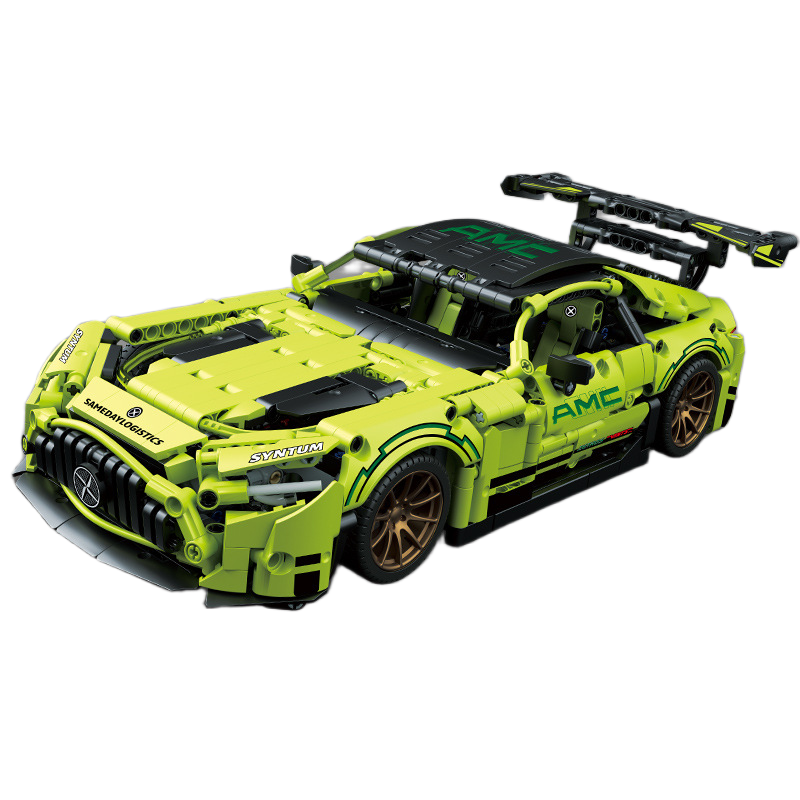 "Mersas AMG GT63 lime green (DIDELIS) 1466 detalės" Konstruktorius