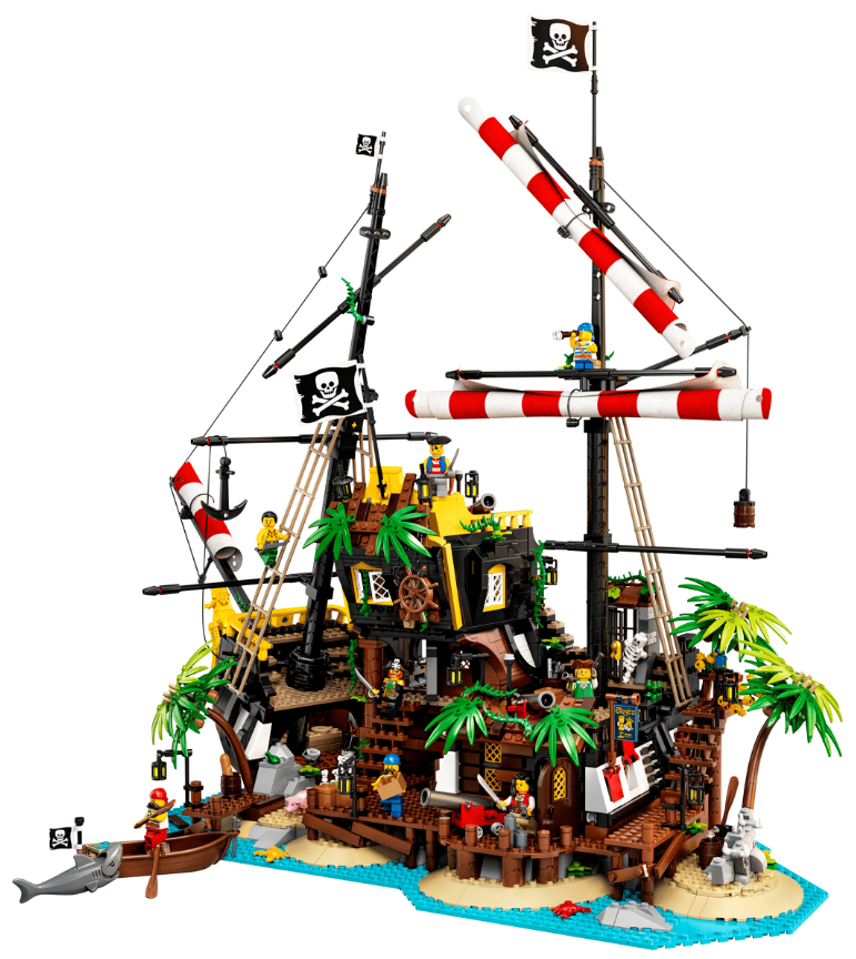 "Barakudų įlankos piratai" Konstruktorius